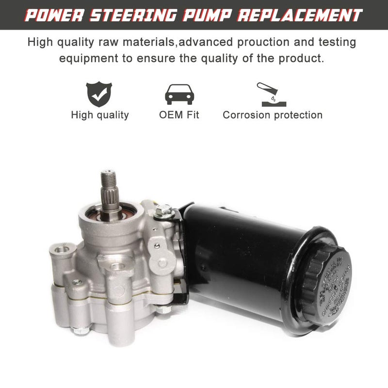 Apeixoto Power Steering Pump Compatible with 1995-2004 Toyota Tacoma V6 3.4L 1995-1998 Toyota T100 V6 3.4L 1996-2002 Toyota 4Runner V6 3.4L with OE Replace # 21-5229 - Image 2